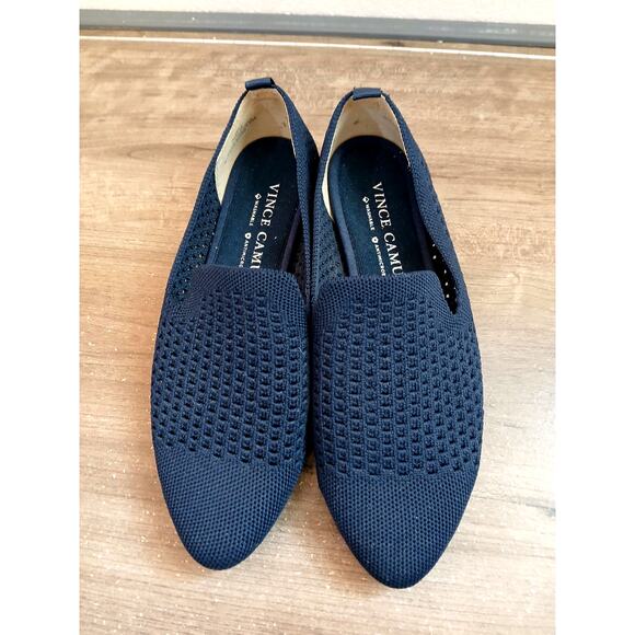 Vince Camuto fabeau knit loafer flats navy blue - Picture 3 of 7